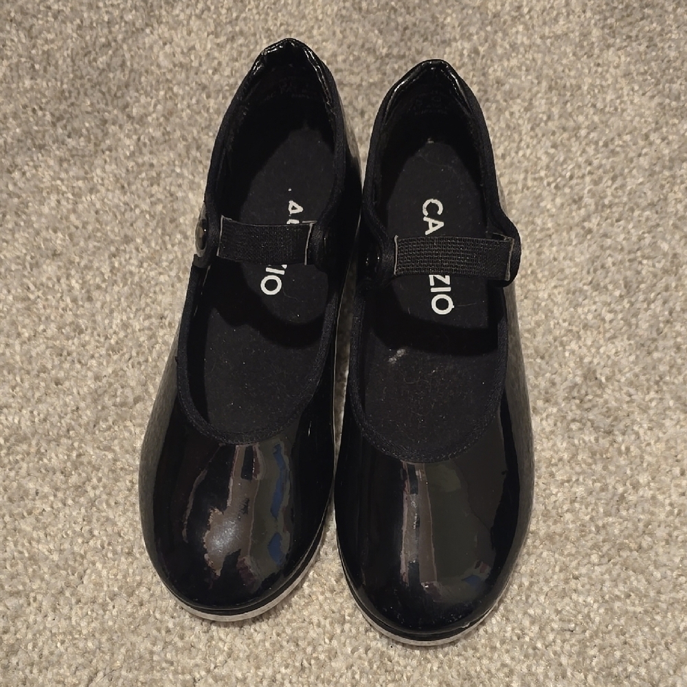 Capezio Black Kids Tap Shoes - Size 13